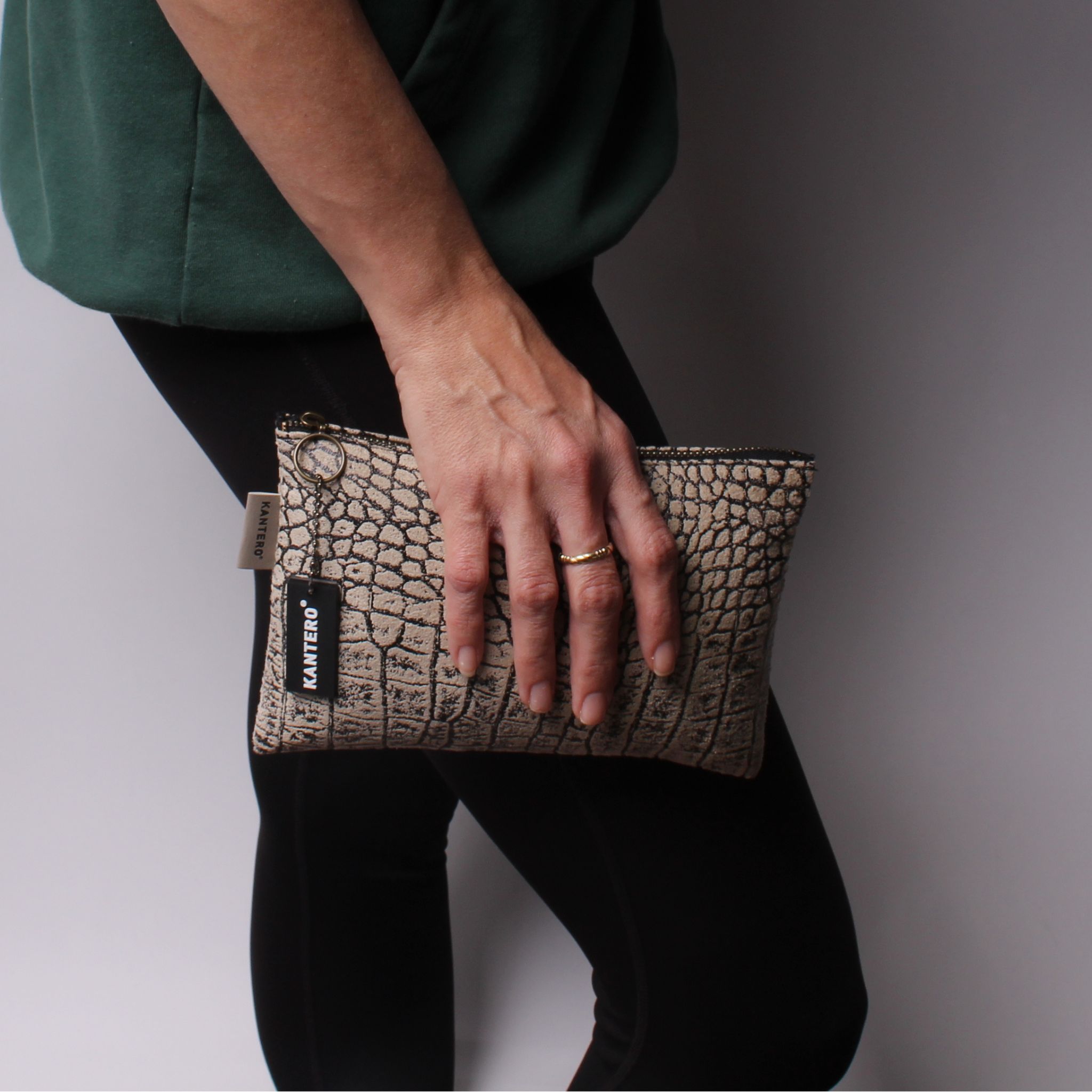 קלאץ' בינוני הדפס תנין