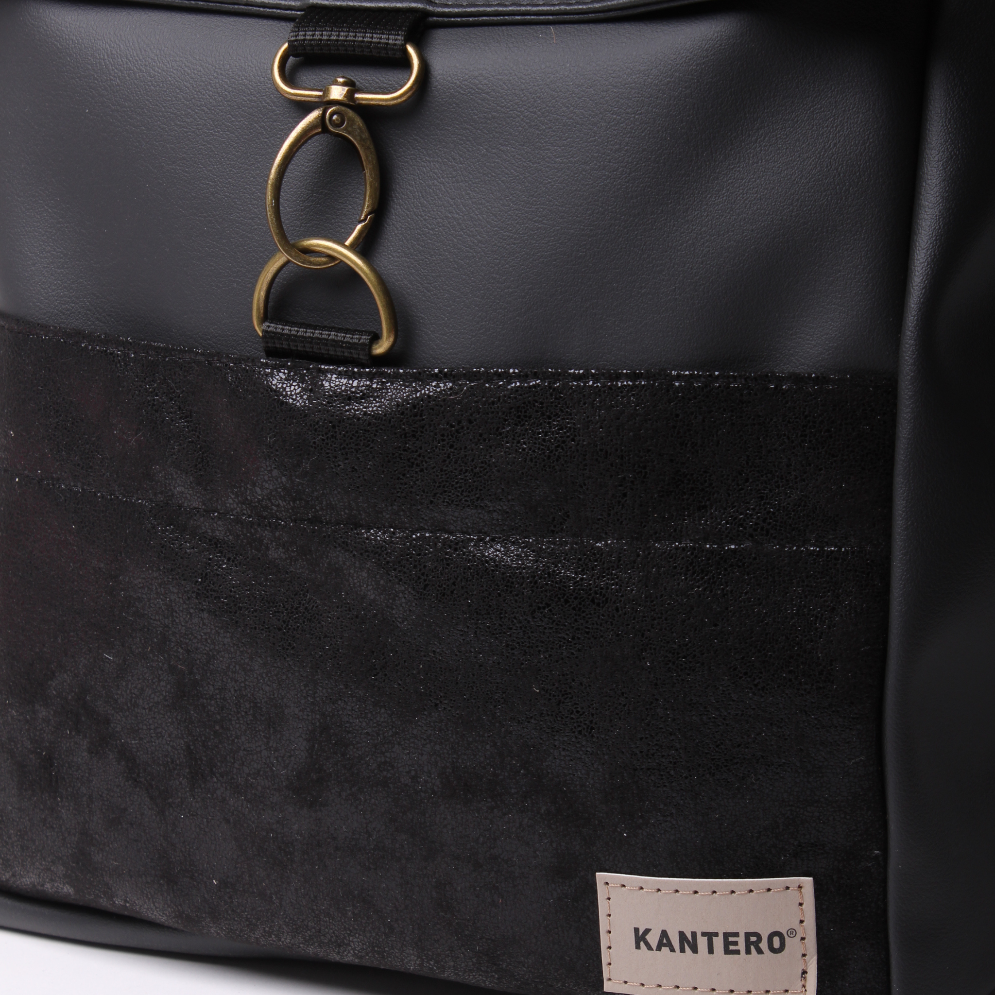 תיק גב אקספרט פלוס- שחור נצנצים ושחור