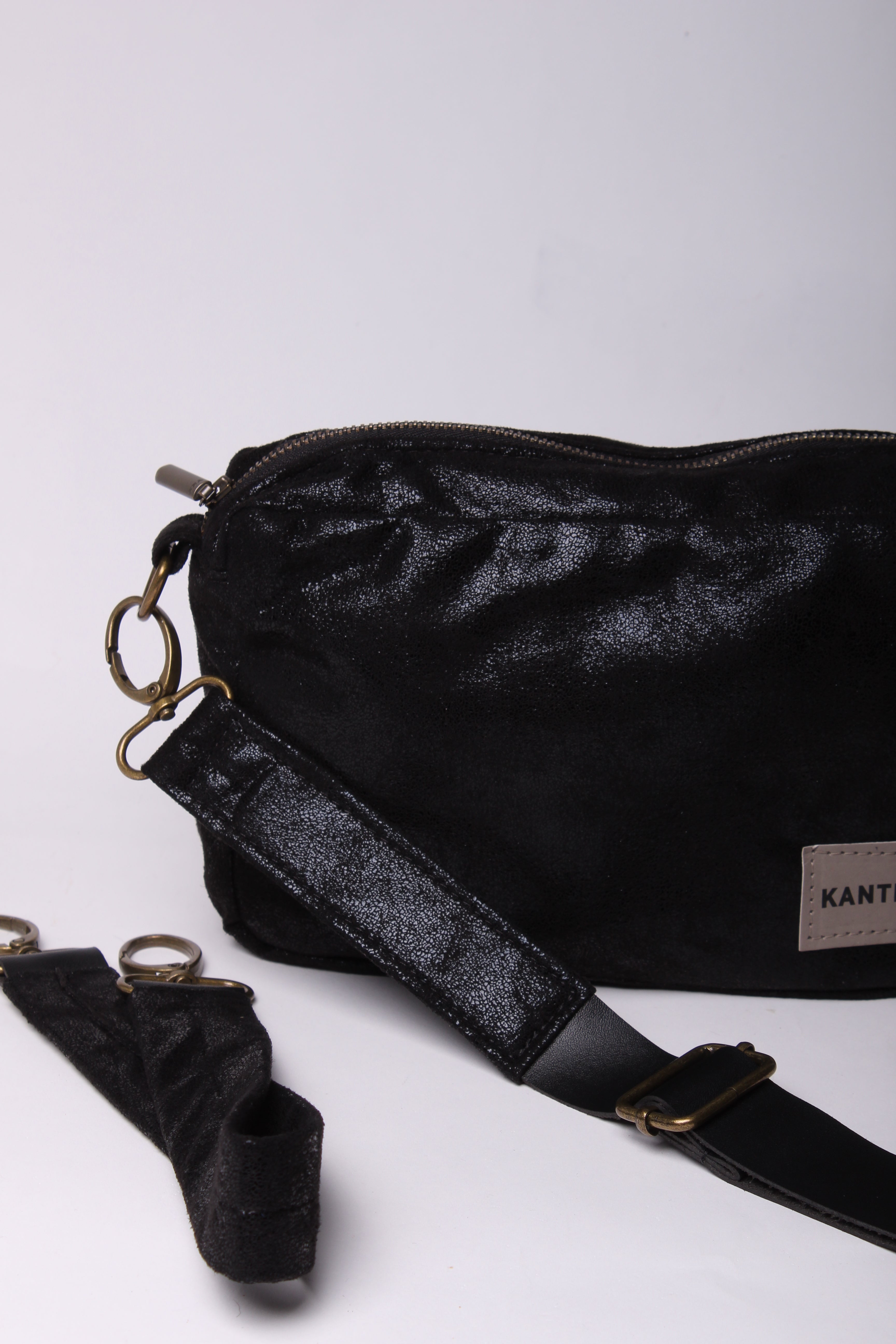 תיק צד קטן EDIT - שחור נצנצים