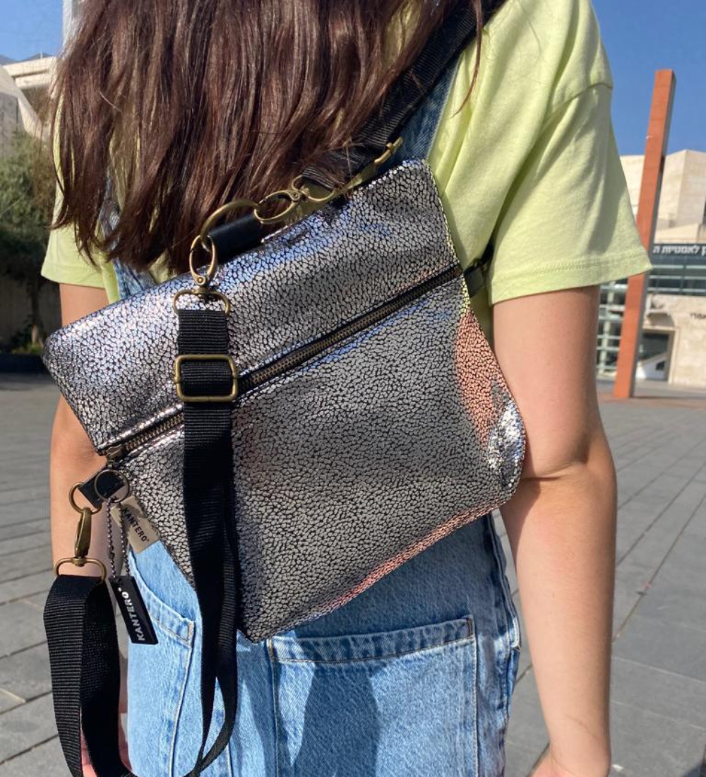 מיני 4 ב-1 נצנצים כסוף כהה