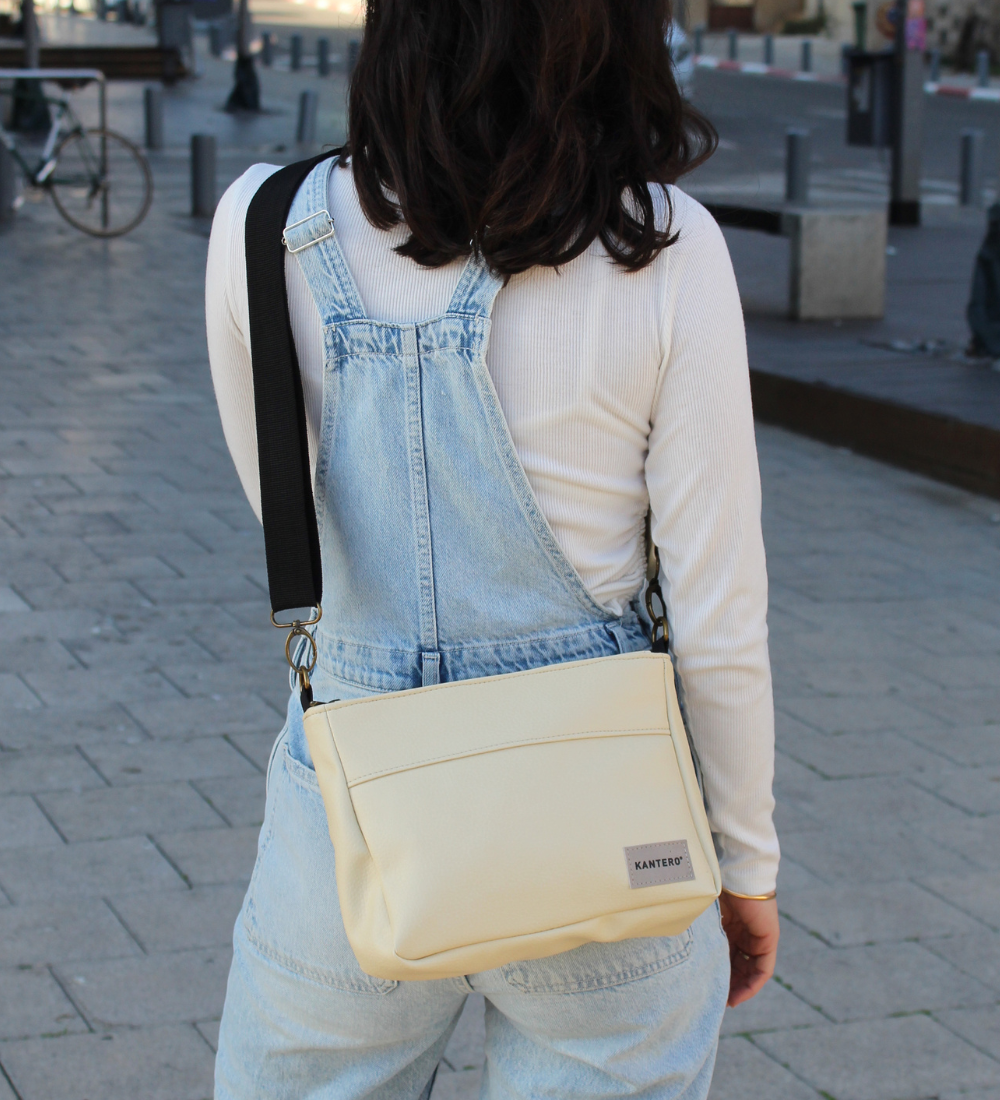 תיק צד SLIDE - קרם