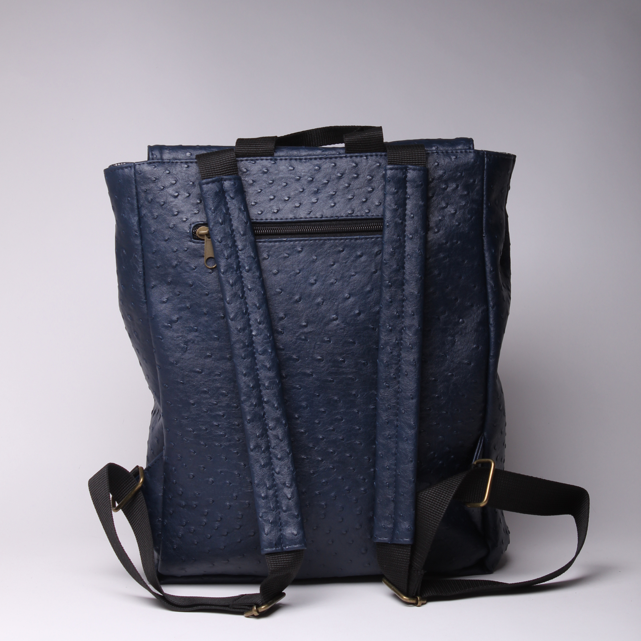 תיק גב אקספרט- כחול כהה נקודות