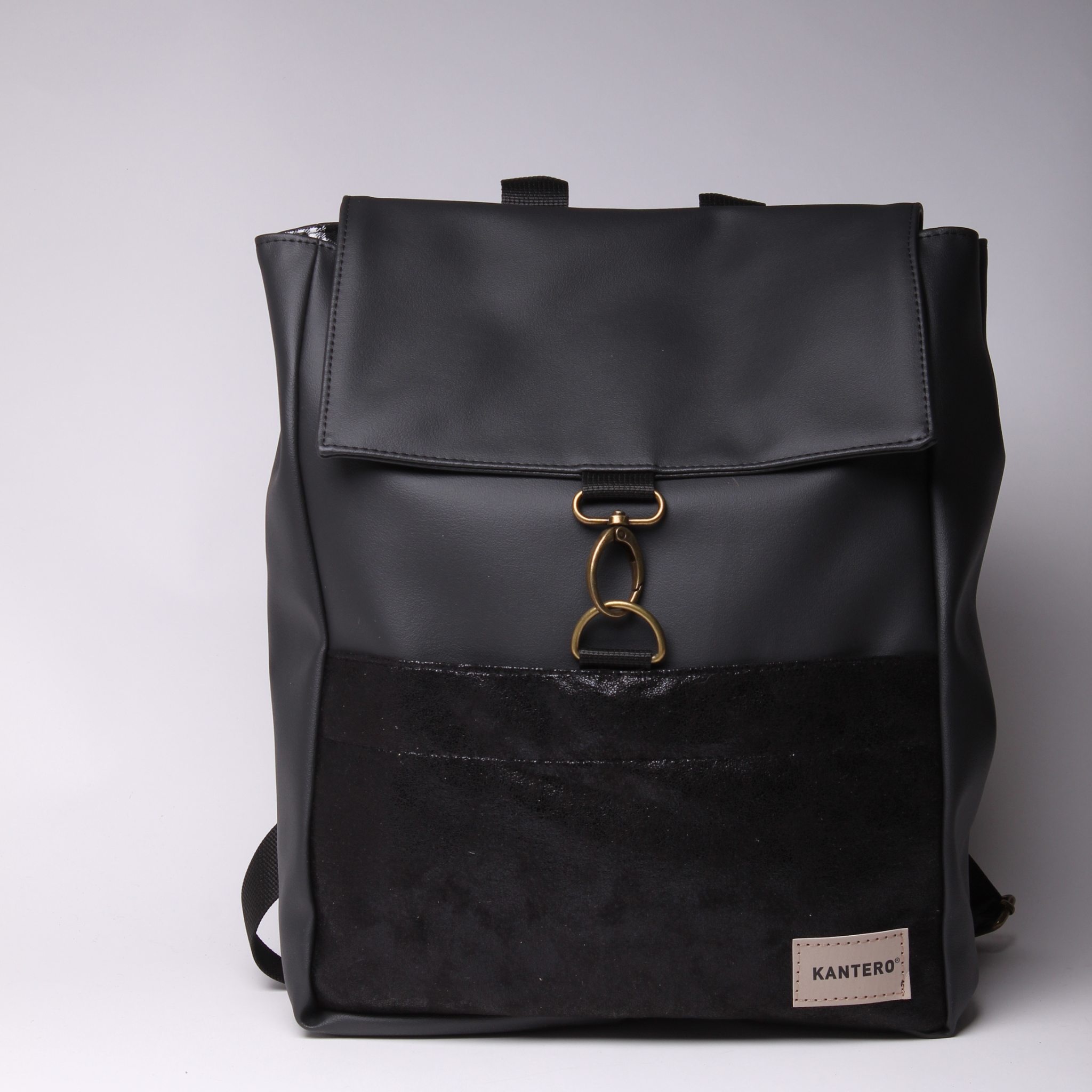 תיק גב אקספרט פלוס- שחור נצנצים ושחור