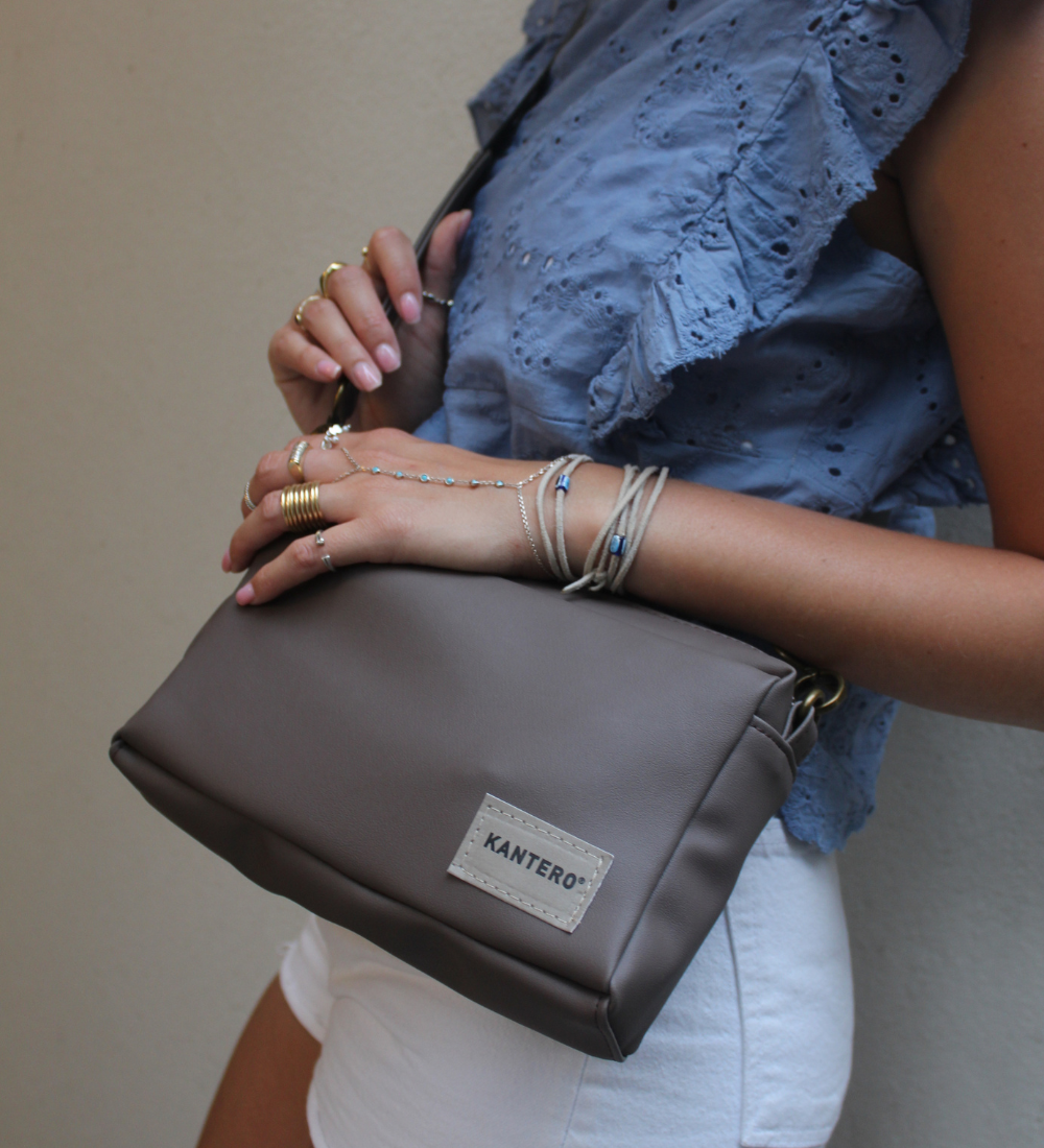 תיק צד קטן EDIT-חום בהיר