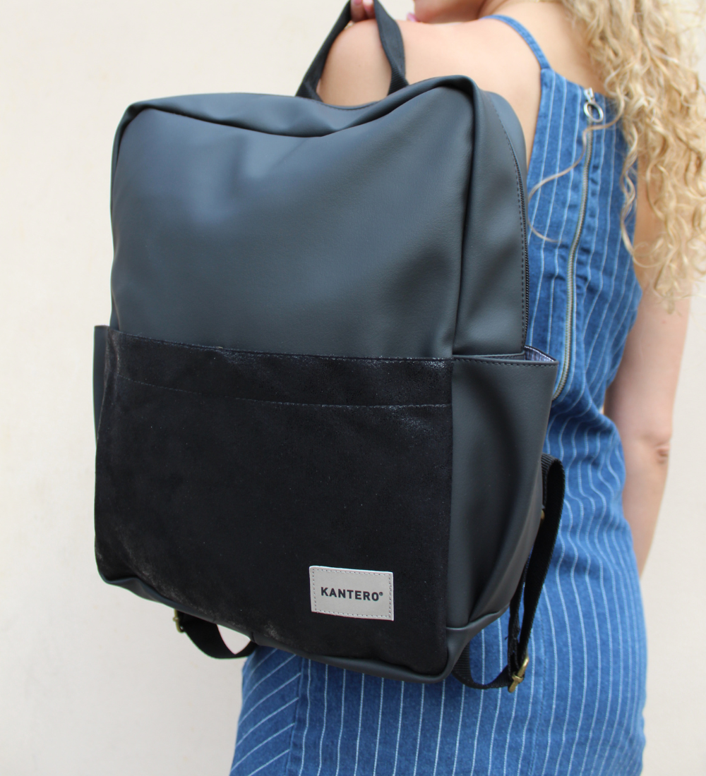 תיק גב וייז שחור נצנצים ושחור