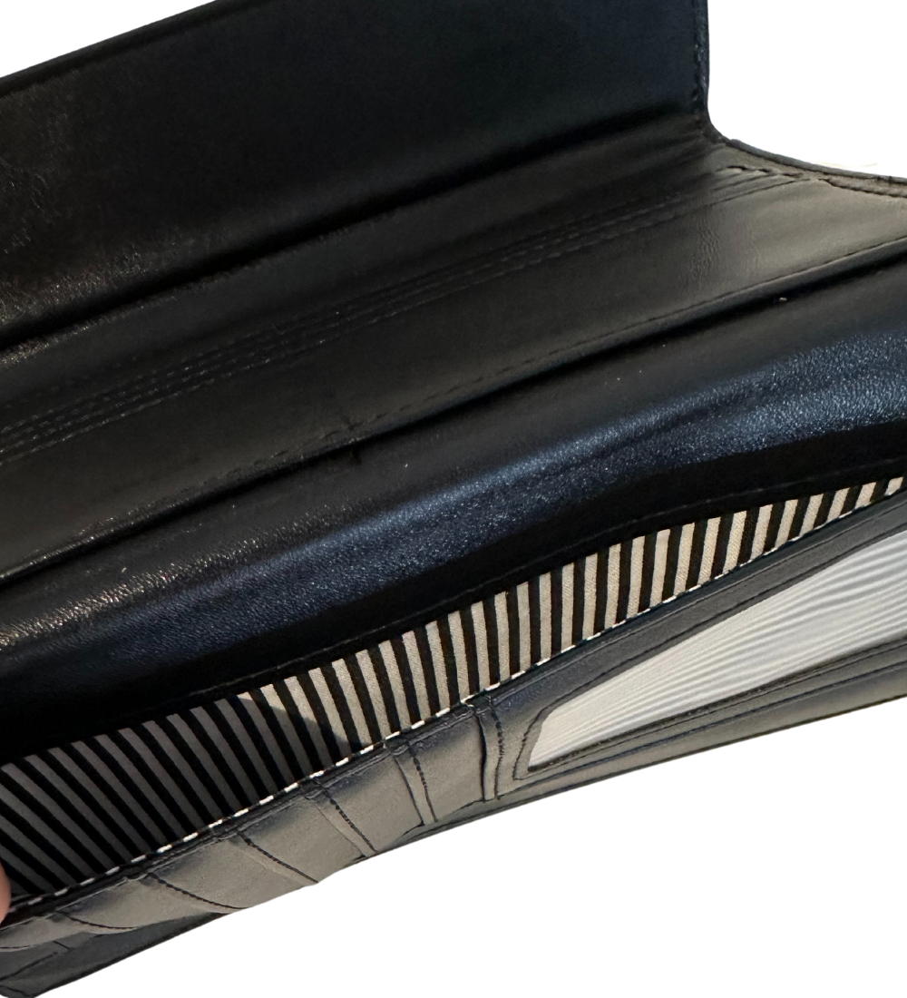 ארנק גדול שחור קלאסי