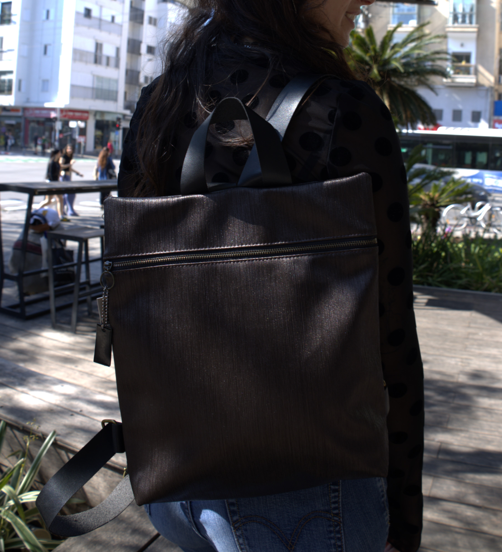 מיני מלבן חום משויף