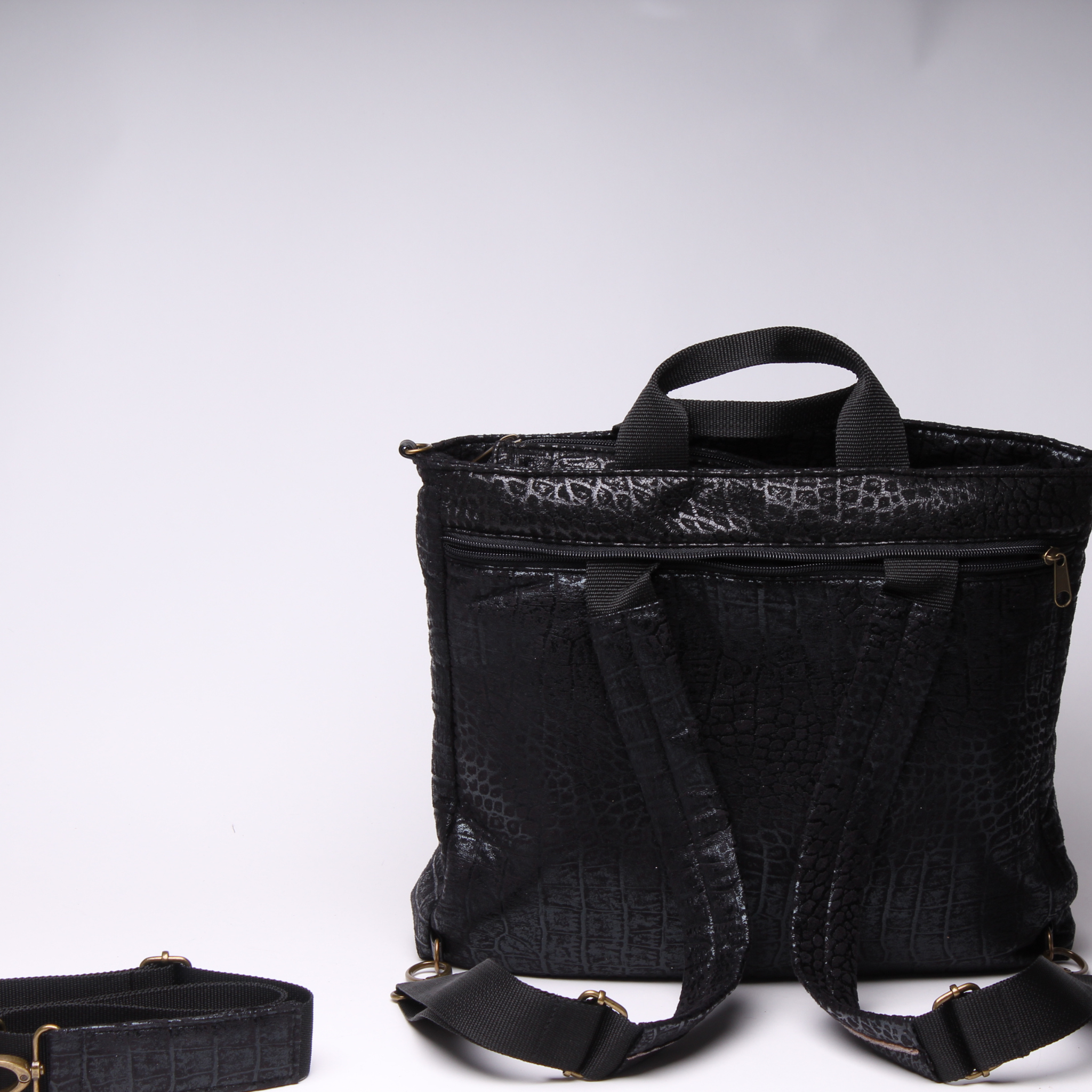 פליפ הדפס תנין שחור