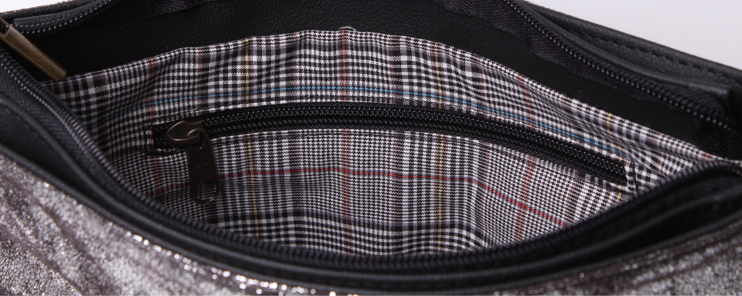 ⁨תיק צד SLIDE- שחור מט⁩