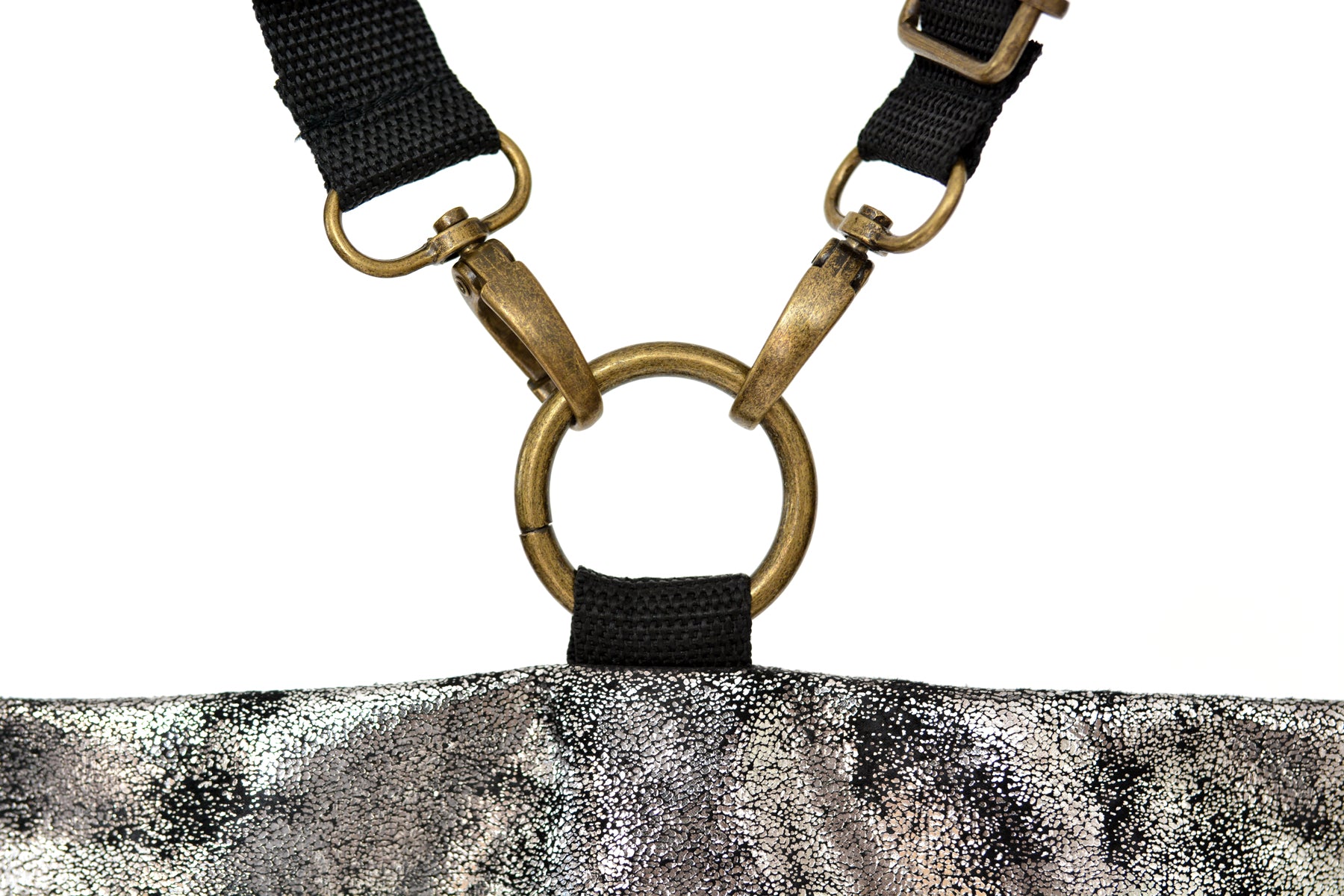 מיני 4 ב-1 כסוף משופשף ושחור