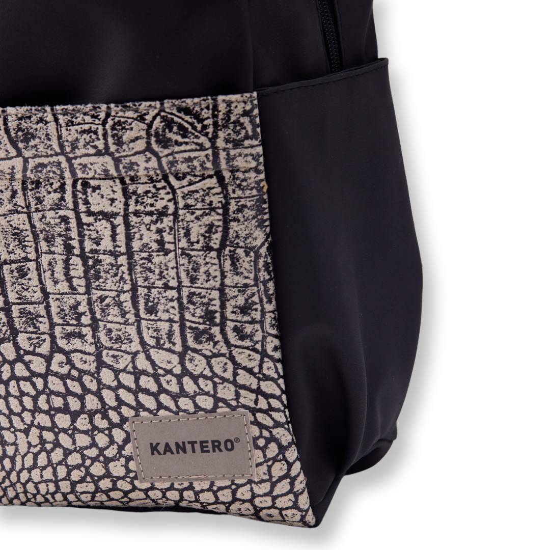 תיק גב וייז הדפס תנין ושחור