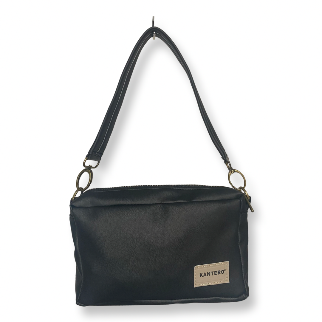 ⁨תיק צד קטן EDIT- שחור מט⁩