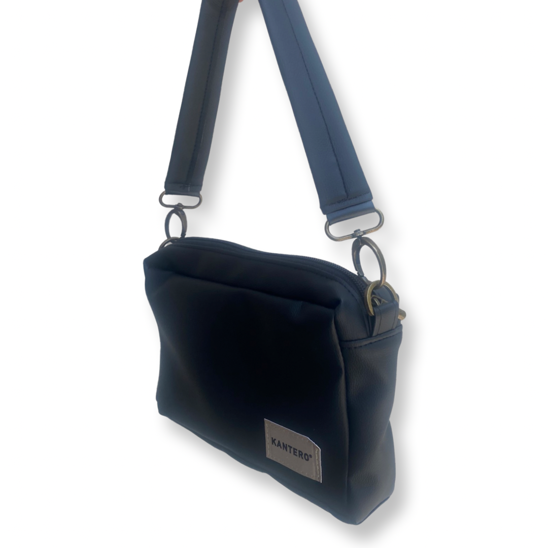 ⁨תיק צד קטן EDIT- שחור מט⁩